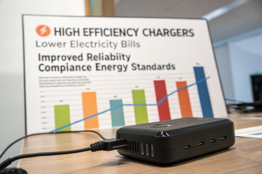 higher energy efficiency means less power is waste
