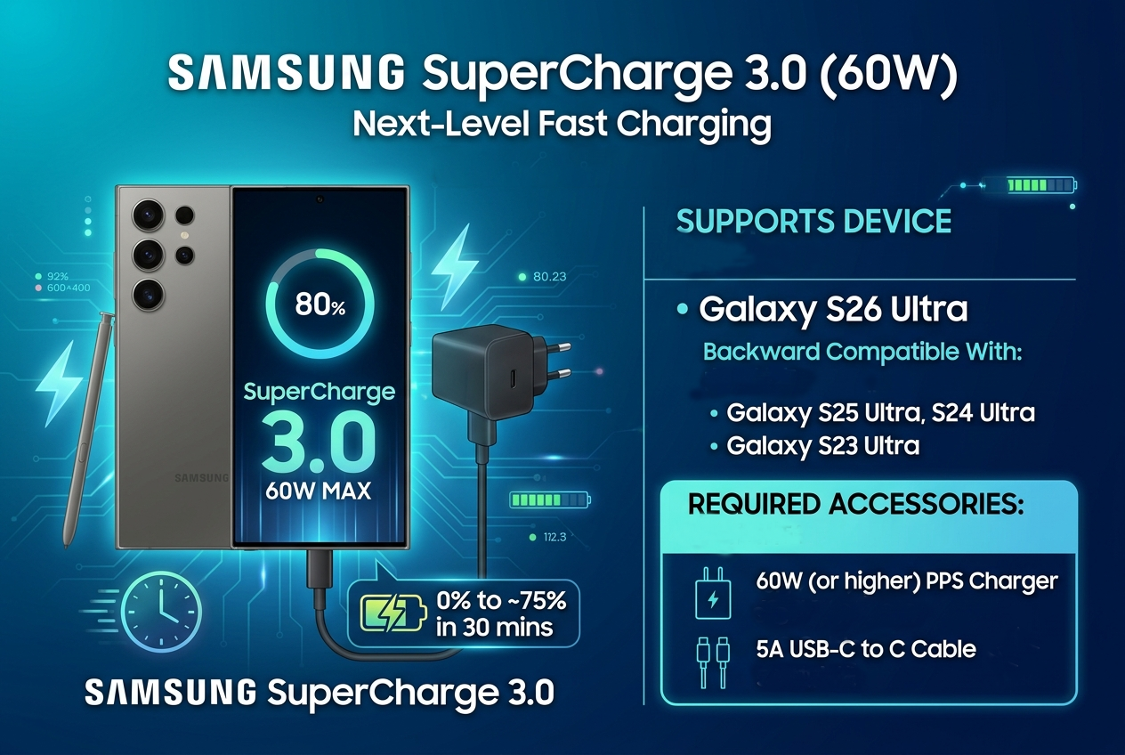 what is samsung supercharge 3.0 and which devices it supports