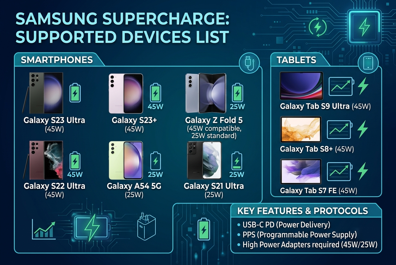 which devices support samsung supercharge