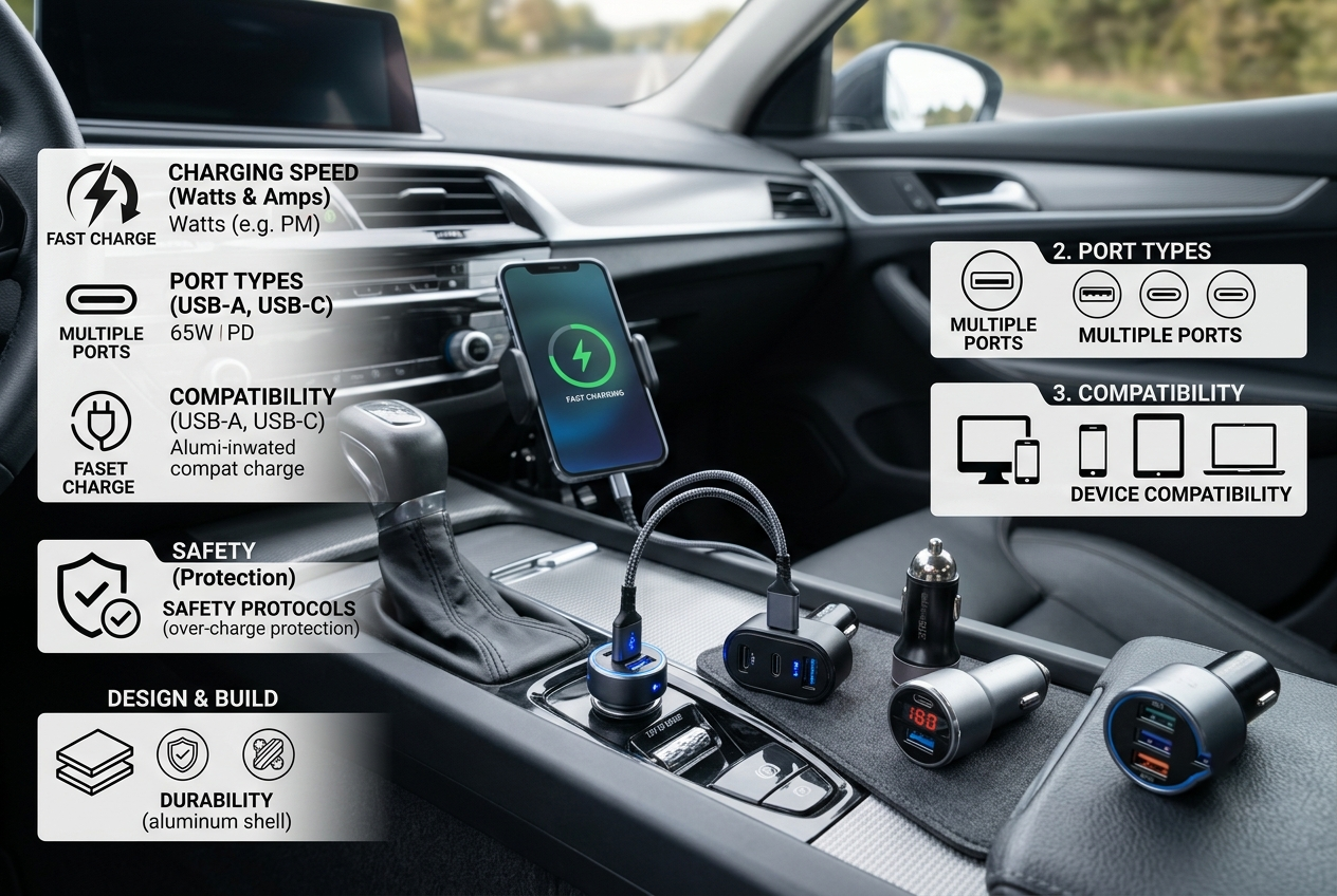 key factors in choosing a car charger
