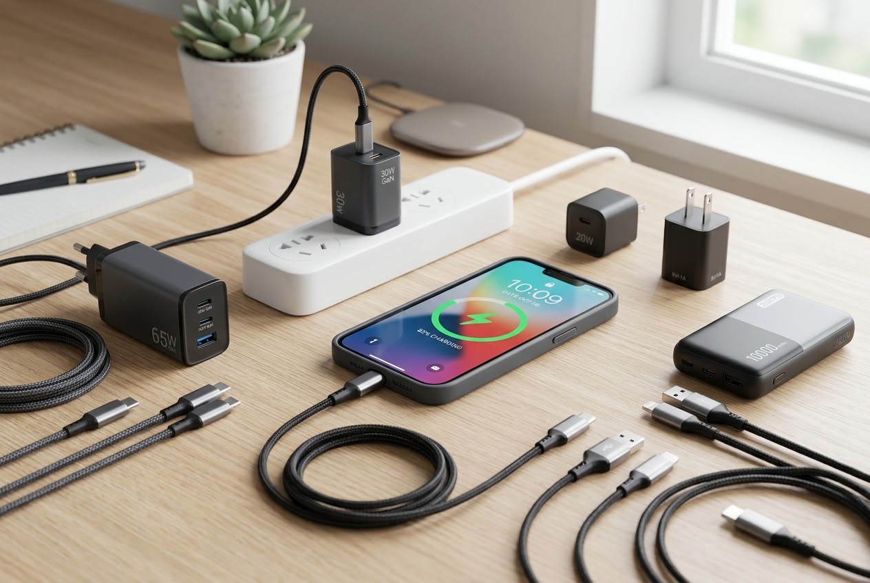 mobile phone charger power guide