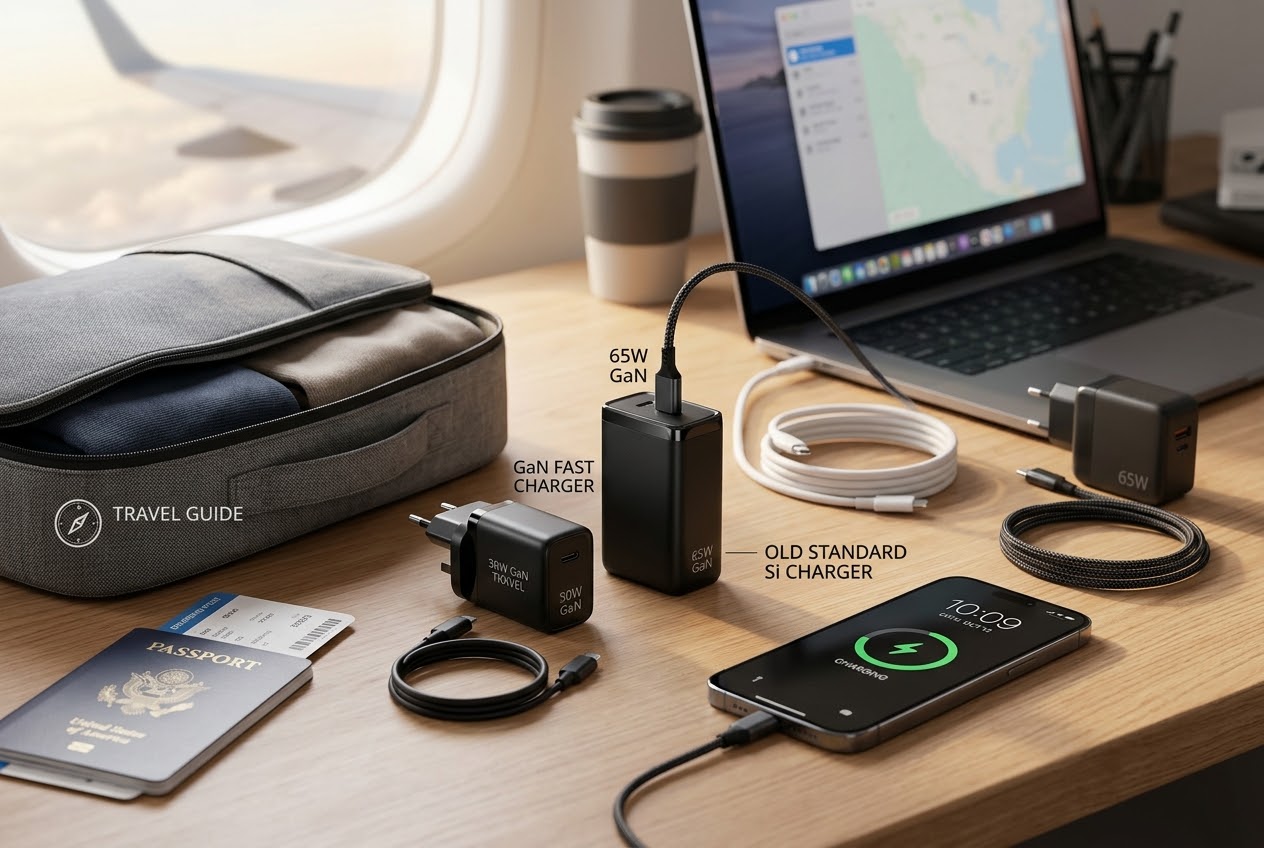 why are gallium nitride (gan) chargers more suitable for travel